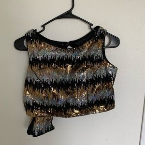 Sparkly crop top